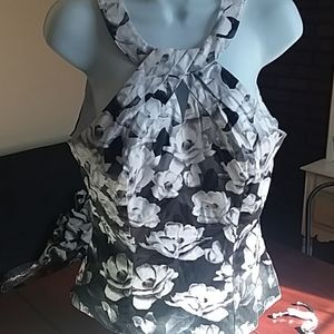 White House Black Market Lined Top Sz 10